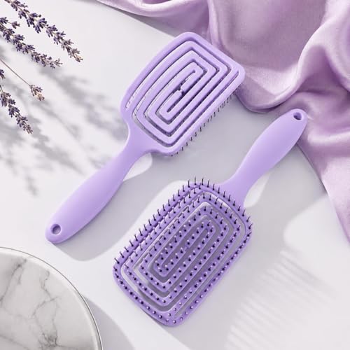 Premium 3D Detangling Hair Brush for Women & Men- Anti Hair Fall Comb for Curly, Wavy & Straight Hair | Hair Straightening Brush, Wet & Dry Styling Brush | Scalp Massager, Frizz Control & Tangle Free Grooming Brush (PACK OF 1)