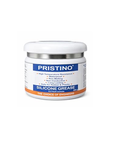 PRISTINO® Silicone Grease 200g with Corrosion inhibitor Silicone Dielectric Grease/Silicone Paste Compound/Automotive Electricals/Spark Plugs/Sealant for Electrical Connectors