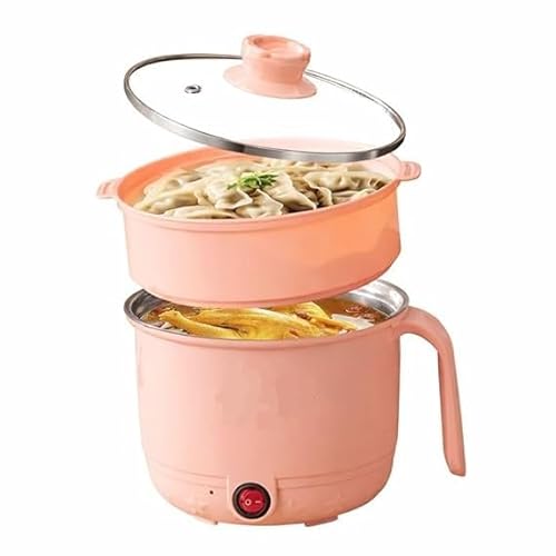 Professional Electric Mini Cooking Pot, 1.5L, Non-Stick Interior Multipurpose Electric Kettle with Ceramic Coating 1.2L|Boil, Steam, Fry, Saute|Multi Cooker kettle for Water,Milk,Egg, Tea,Soup,Coffee