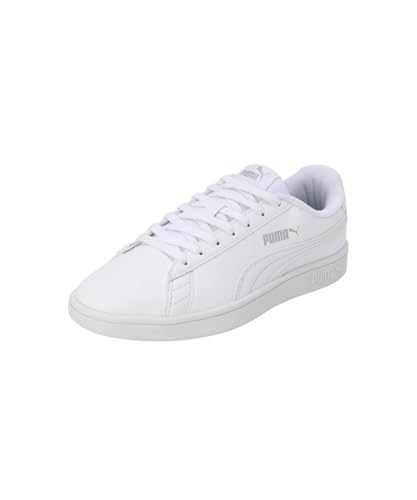 Puma | Smashic Comfort Casual Sneakers | White-Matte Silver | 7UK