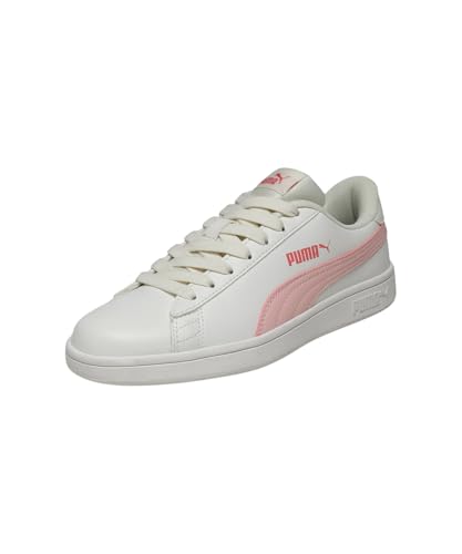 PUMA | Smashic Women's Comfort Casual Sneakers | Warm White-Rose Dust-Hibiscus Flower | 6UK