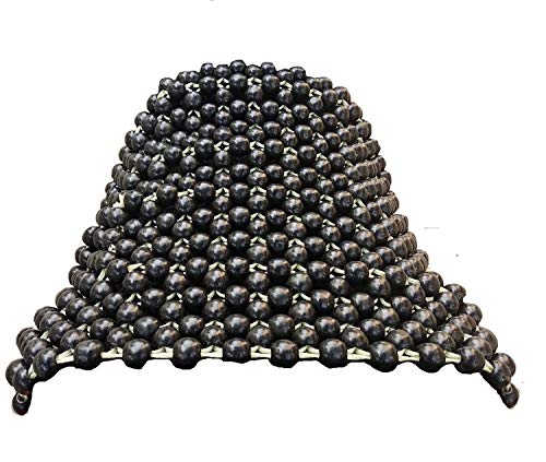 Q1 Beads Acupuncture Design Wooden Beads Bike Seat Cover Cushion Releif for Hip Pain & Tailbone Pain for All Brand's Bike Universal Fit (Black)