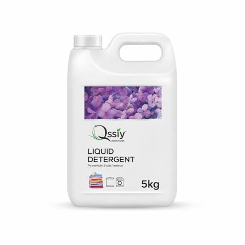 Qssiy Liquid Laundry Detergent Can, Lavender, Concentrated Stain Remover for Hand & Machine Wash