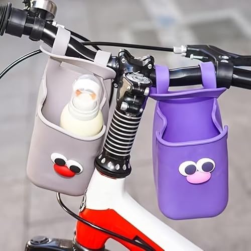 Rdipsie Baby Stroller Silicone Cup Holder Bag | Universal Bottle Holder for Pram, Cycle, Wheelchair & Pool Chair | Soft, Durable, Anti-Slip Cup Organizer (Pack 1)