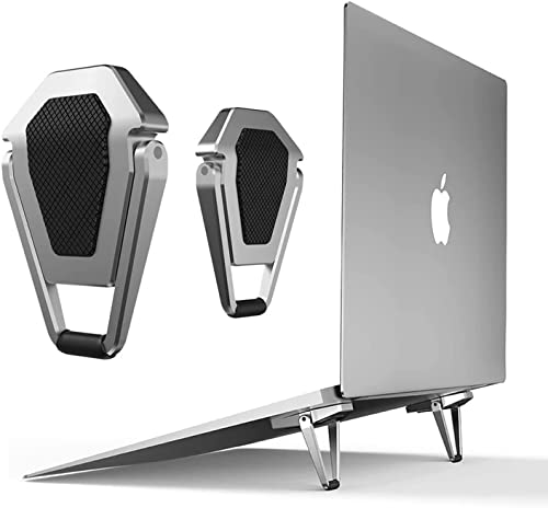 Redclip Portable Invisible Laptop Riser Stand | Mini Aluminum Cooling Pad, Lightweight Laptop Desk Stand for MacBook, Lenovo, Dell, HP & Other Laptops