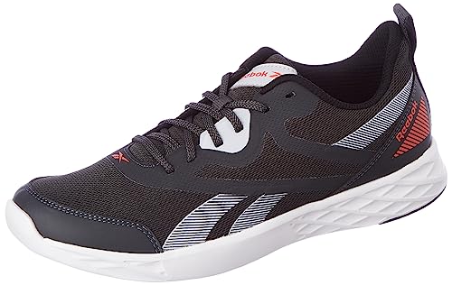 Reebok Men Synthetic/Textile Gusto Revolution M Running Shoes Black/Solar Gold Gum Out Sole UK-7