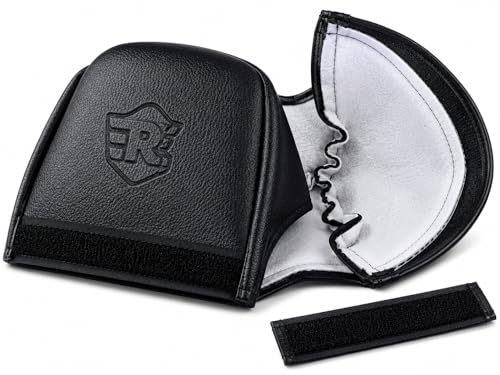 RIYAAN Leatherette Backrest Cushion Cover for Royal Enfield Thunderbird 350 & 500 CC (2012 & Above) | Passenger Backrest Cover Only | Pad Not Included | Black | Pack of 1