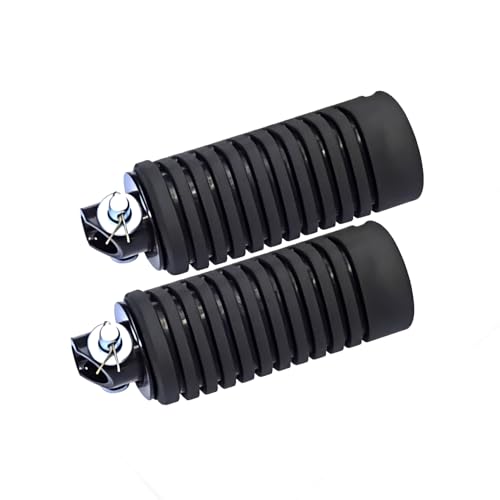 RKS MOTOCARE Foot Rest Assembly Front Right & Left Compatible with Hero Splendor | Heavy Duty Metal Bike Footrest | Black (Set of 2)
