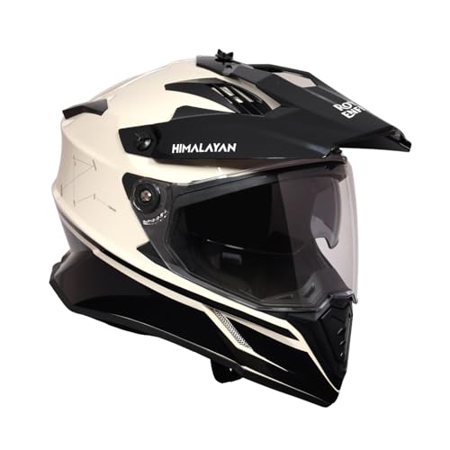 Royal Enfield Optimus Dual Sport Full Face Helmet | Certification: ISI & DOT | Motocross helmet | Aerodynamic design | Impact Protection: Dual EPS | Double D-ring magnetic lock | KAZA BROWN XL