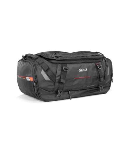 Rynox Optimus 50L Tail Bag | Motorcycle Touring Tail Bag | Black