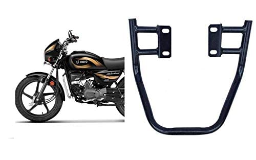 Samarth Deals Bike Metal Black Rear Seat Handle Pillion Back Support for Hero Splendor Plus
