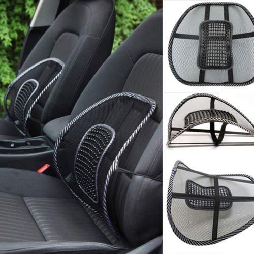Samarth Deals Polyester Net Massage Chair Pillow for - Travel, car seat, Office or Home Chairs (Medium, Black)