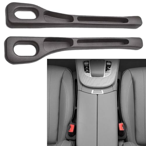Scholazs Pack of 2 Car Seat Gap Filler Organizer – EVA Car Organizer Fills Gap Between Seat & Console, Universal Fit with Buckle Base, Car Phone Holder Gap Pad for Cars, & SUVs Car accessories (BLACK)