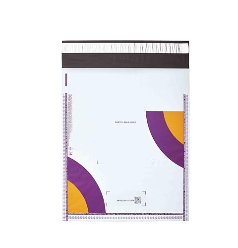 SECUREMENT Meesho white courier covers for packing/packing Bags/meesho packaging Material without POD with QR (8 x 10 inches, 50 Pcs)