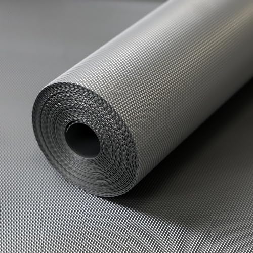 Senego by Trendy Home Anti-Slip Mat for Kitchen (45 cm x 5 m), Food Grade & Washable, Mat for Fridge, Shelves, Cupboards, EVA Shelf Liner Sheet for Drawers & Wardrobe (Diamond Texture, Grey)