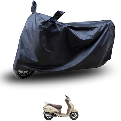 SHAH BROTHERS Water Resistant Bike Cover Compatible for TVS Jupiter Classic Motorcycle/Bike Body Cover - Black