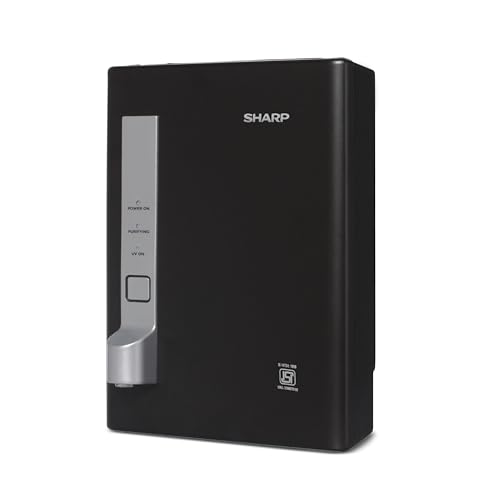 SHARP UV Water Purifier I 5-Stage Purification I CeroSilver Technology | Smart LED Indicators, and Halo Light |Suitable for all water sources I WJ-US004B-ES