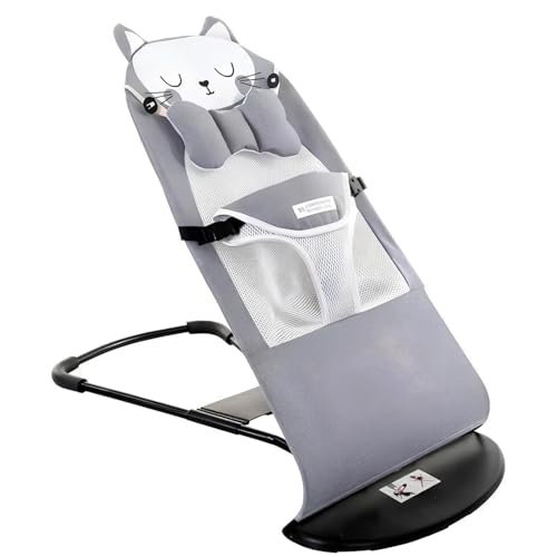SHIKSHA PATRI Infant Baby Bouncer & Rocking Chair – Foldable, Reclining Baby Sleeping & Swing Chair with Ergonomic Design Baby Bouncy Seats Soothing Vibration, Max 10 Kg, Lightweight & Portable, Multi Color