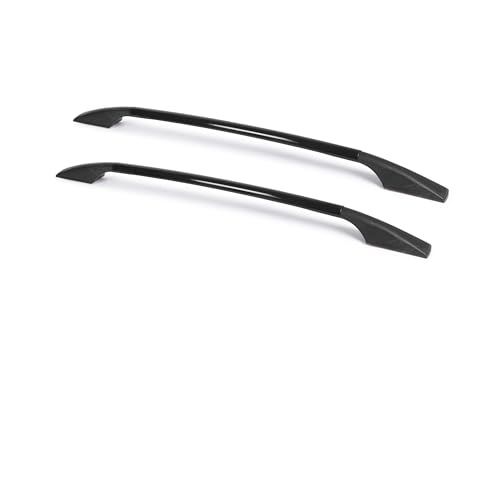 SHOPONE Universal Car Roof Rail | Decorative Roof Rail Accessory | Premium ABS Material | Easy Stick-On Installation | Stylish Exterior Upgrade | Black Finish (Set of 2)
