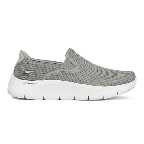 Skechers Men Go Walk Flex Taupe Walking Shoes, 7 UK