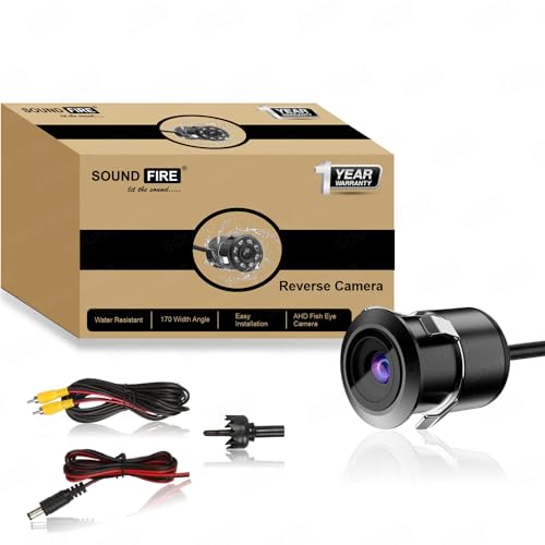 SOUND FIRE NEXGeneration Car AHD Fish Eye Rear View Night Vision Reversing Backup Camera with 170 Perfect View Angle
