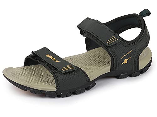 SPARX mens SS 561 | Latest, Daily Use, Stylish Floaters | Gold Sport Sandal - 8 UK (SS 561)