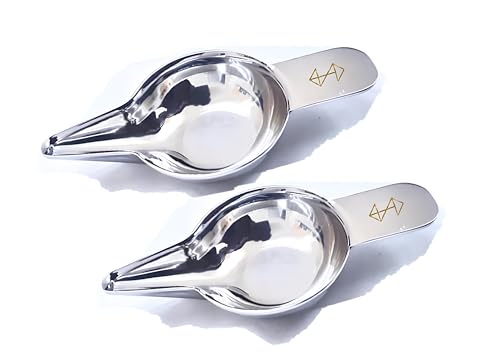 Steelish Stainless Steel Baby Feeder Spoon Paladai Set – Bondla Feeder Cup for Newborn & Infant Feeding | SS 304 Baby Feeder Spoon Steel – 2 Pcs, 10ML Each, 8.5 cm | Baby Spoon & Feeder Cup