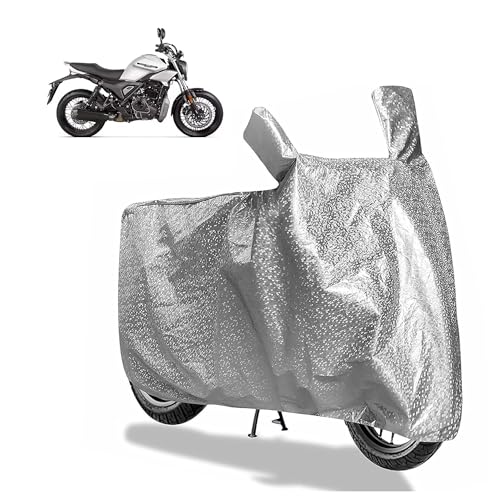 Sulfar Bike Cover for Hero MotoCorp Mavrick 440 (Roadster (Upcoming)) | Waterproof, Dustproof & UV Protected | All Weather Two Wheeler Cover (Silver) New 2026 Variants
