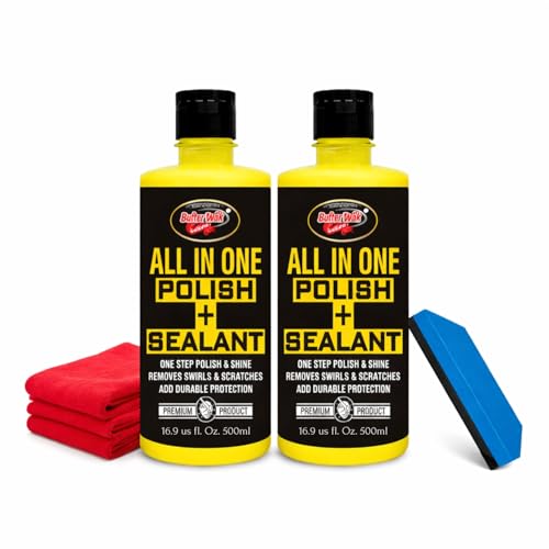 SWISS GOLD All in One Sealant Multipurpose Liquid Polish for Car & Bike Suitable for Dashboard, Restores Faded Plastic & Fibre Headlight, Interior Polish and Sealant - 500ml (Pack of 2)