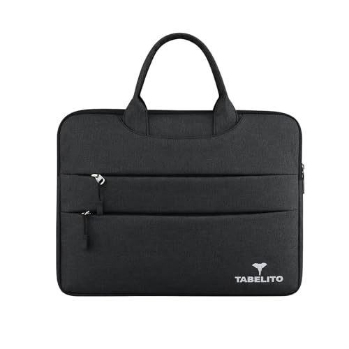 Tabelito® Basic Laptop Sleeve Nylon Case Cover Pouch for 15.6 Inch (39.6cm) Laptop Apple/Dell/Lenovo/Asus/Hp/Samsung/Mi/MacBook/Ultrabook/Thinkpad/Ideapad/Surfacepro (Black)