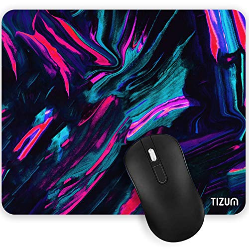 Tizum Mouse Pad with Anti-Slip Rubber Base & Ultra-Smooth Surface | Washable, Spill-Resistant Print Design, Computer Mouse Mat for Laptop, Desktop & Office (Multicolor)