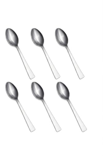 Tosaa Baby Spoon Impress 16G-6-Piece Stainless Steel Spoon Set, Set of 6 for Everyday Use,Rust-Resistant & Dishwasher Safe
