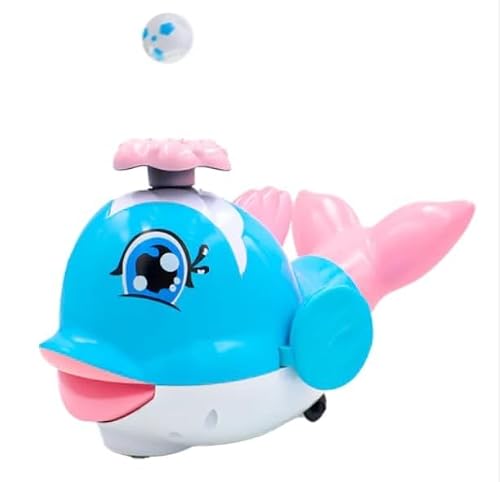 ToyBharat Floating Ball Dolphin โ Multicolor Musical Toy with Ball-Blowing Actio