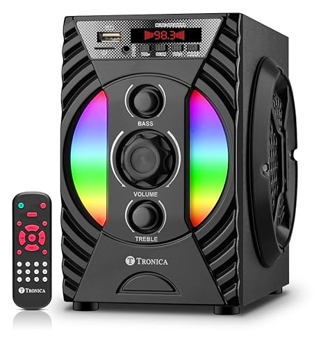 TRONICA Enjoy Version:2 Bluetooth Wooden Home Theater 30W Output Supports Pendrive/Aux/Smart TV/Remote, Bluetooth Speakers for Home