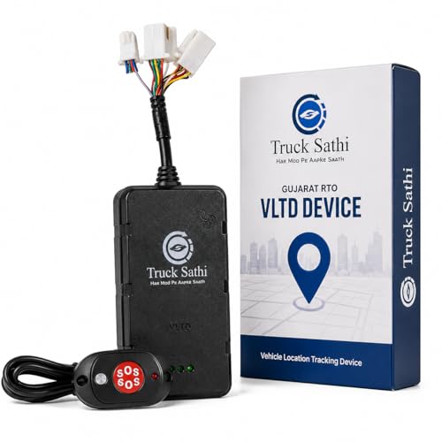 Truck Sathi Gujarat RTO VLTD Device – AIS-140 Vehicle Location Tracking Device with Panic Button