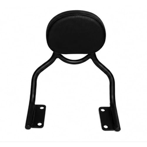 TUFFWIN PU Cushion Tubular Frame Backrest with Carrier Compatible with Royal Enfield Interceptor 650 & Continental GT 650 | Heavy Duty Mild Steel Backrest for Comfortable Long Rides