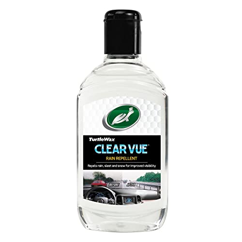 Turtle Wax Clearvue Rain Repellant for Car, Durable Hydrophobic Coating for All Exterior Glass Including Motorbike Helmets, Improves Visibility and Safety, Ideal for Monsoon Season, 300ml, Pack of 1