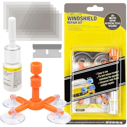 Upgraded Windshield Repair Kit (2026 Edition) – Fix Chips, Cracks, Bulls-Eye, Nicks & Star | Easy DIY Car Glass Repair Tool Set for Auto Windshield Polishing | (Pack of 1)