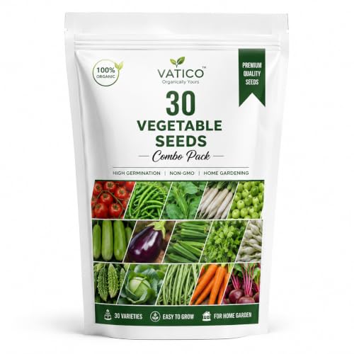 VATICO 30 Variety Seeds Combo Pack for Home Kitchen Garden