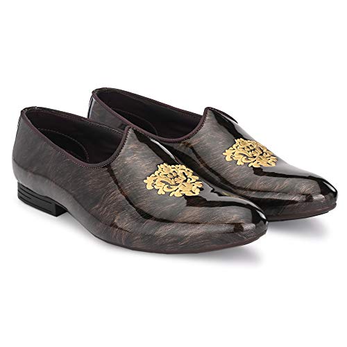 Vellinto Men's Brown Leather Moccasins - 9 UK