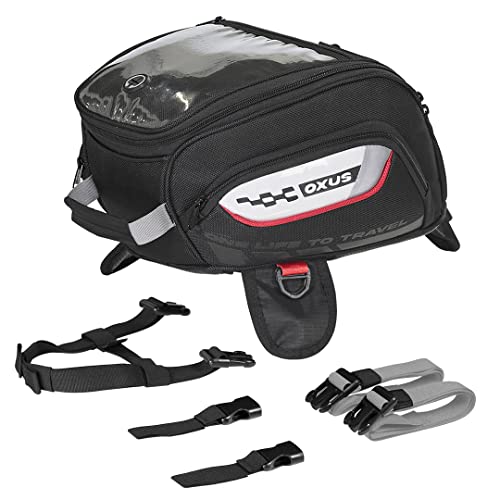 ViaTerra Nylon Oxus Bike Tank Bag (13L) | Strap Based | Works On All Motorcycles | Perfect for Daily Office Commute