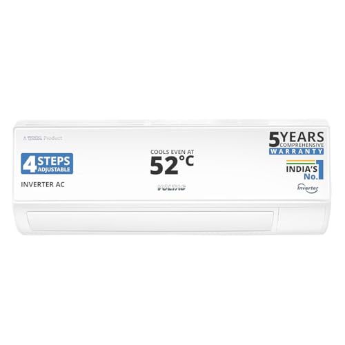 Voltas 183V Vectra CAW 1.5 ton 3 star,New star rated, inverter Split AC|4-IN-1 Adjustable mode|High ambient Cooling-cools even at 52°C|Anti dust filter with Anti-microbial coating|Copper Coil| White