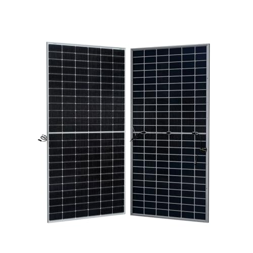 WAAREE II 615 Watt N-Type TOPcon Dual Glass Bifacial Solar Panel II High Efficiency II Best in Class Thermal coefficients II 30 Years Power Output Warranty II Pack of 2