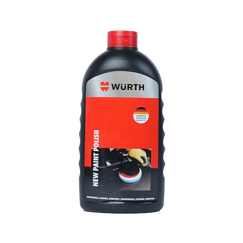Wuerth New Paint Polish - 1L | High Gloss Polish for New Uni & Metallic Paints | German Engineered | Removes Light Scratches, Tar & Contaminants | Long-Lasting Protection