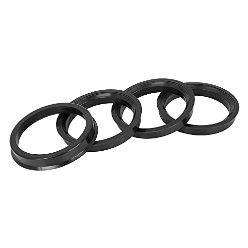 X AUTOHAUX 4pcs Plastic 67.1mm to 56.1mm Car Hub Centric Rings Wheel Bore Center Spacer Black
