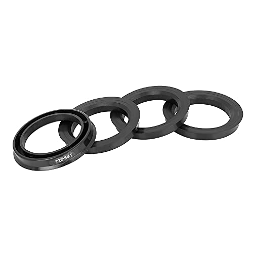 X AUTOHAUX 4pcs Plastic 72.6mm to 54.1mm Car Hub Centric Rings Wheel Bore Center Spacer Black