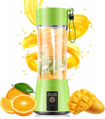 Xapiaxa Portable 450 ml Blender 6-Blade – USB Rechargeable Personal Smoothie Maker, Juicer Cup, BPA-Free Travel Mixer (Multicolor)
