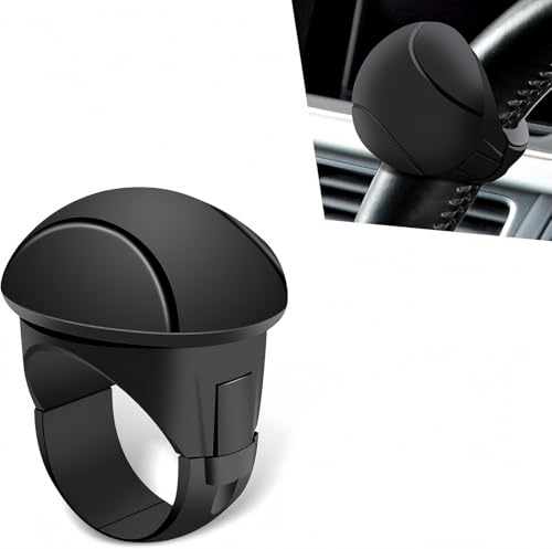 Xfopz Universal Car Steering Knob, Non-Slip Silicone Steering Wheel Spinner Knob, 360° Rotatable Steering Wheel Aids Power Handles, Universal for Most Cars