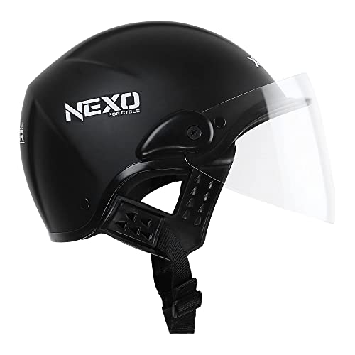 Xinor Nexo Half Helmet For Men and Women -Medium (MT Black), Cycling