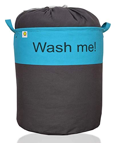 Yellow Weaves Multipurpose Laundry Bag/Basket for dirty clothes (50 Ltr)(Blue Grey)